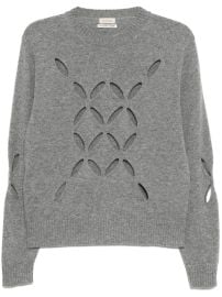 Stefan Cooke Slashed Jumper Grey at Farfetch